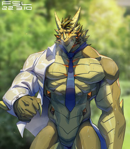 5_fingers anthro arm_spikes blue_necktie bodily_fluids bottomless brown_clothing brown_underwear clothed clothing elbow_spikes exposure_variation facial_horn featureless_crotch fingers front_view green_body green_hair green_scales hair horn male muscular muscular_anthro muscular_arms muscular_male necktie nose_horn orange_glow partially_clothed pecs pupils scales shirt slit_pupils solo spikes spikes_(anatomy) sweat text topwear underwear undressing wet wet_clothing wet_shirt wet_topwear white_clothing white_shirt white_topwear yellow_eyes fansl mythology crever_(fansl) dragon mythological_creature mythological_scalie scalie wingless_dragon 2022 artist_name dated digital_media_(artwork) hi_res
