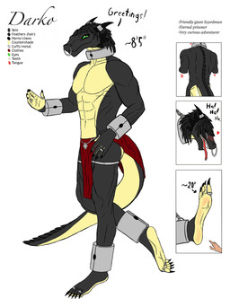 5_toes anthro barefoot bottomwear bound chain chained clothed clothing collar countershade_feet countershading cuff_(restraint) digit_ring dominant dominant_human facial_piercing fantasy feet femboy foot_focus humanoid_hands jewelry loincloth male metal_collar muscular muscular_anthro nose_piercing nose_ring piercing plantigrade restraints ring ring_piercing shackles skimpy slave soles solo submissive submissive_male text tickle_torture tickling toe_ring toes dubstep-squid mythology darko_(barefootslavedragon) dragon human mammal mythological_creature mythological_scalie reptile scalie absurd_res english_text hi_res model_sheet nonbinary_(lore)