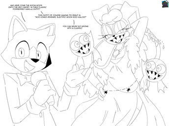 anthro boa_(clothing) clothed clothing dialogue dress female fully_clothed group jewelry looking_at_viewer male mature_anthro mature_female necklace pose possession simple_background text dezzy_draws sega sonic_the_hedgehog_(series) fan_character vanilla_the_rabbit ambiguous_species boo_(sonic) boom_boo_(sonic) ghost lagomorph leporid mammal rabbit spirit absurd_res digital_drawing_(artwork) digital_media_(artwork) english_text hi_res