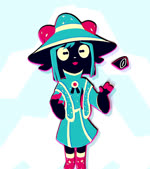 anthro black_body blue_bottomwear blue_clothing blue_hair blue_skirt blue_topwear bottomwear bubble clothing dark_magic energy energy_ball eye_symbol eyeball female fingers hair happy hat headgear headwear horizontal_pupils horn jewelry light looking_at_viewer magic magic_circle magic_user medallion open_mouth open_smile pendant pupils red_hands red_horn simple_background skirt smile solo sound_effects sparkles spell star topwear wizard_hat wizard_robe axedraws sound_warning amara_(axedraws) bovid caprine goat mammal 2023 3d_(artwork) 3d_animation animated digital_media_(artwork) flat_colors lighting loop short_playtime sound webm