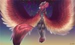 2014 anthro braid butt chinese_unicorn female hair hooves horn lexibutt looking_at_viewer night nude red_eyes sky solo space stripes succubus wings
Rating: Safe
Score: 12
User: Lexibutt
Date: February 23, 2014