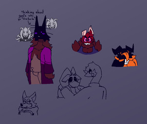 ambiguous_gender antennae_(anatomy) anthro arm_tuft armor blush breastplate breasts cheek_tuft cleavage clothed clothing coat eye_contact eyebrows facial_tuft fangs featureless_breasts featureless_crotch female flat_chested group gynomorph hair hand_on_shoulder horn intersex long_ears long_hair long_neck looking_at_another male mantle muscular muscular_gynomorph muscular_intersex neck_tuft overweight overweight_ambiguous overweight_gynomorph overweight_intersex robe scarf sharp_teeth shirt shoulder_tuft skinny_gynomorph skinny_intersex slim_female sweater tank_top teeth text thick_eyebrows tongue tongue_out toothy_grin topwear tuft turtleneck whiskers felineflustered deltarune mythology sega sonic_the_hedgehog_(series) undertale undertale_(series) aglet_(felineflustered) asriel_dreemurr_(god_form) bryna_(felineflustered) marii_(felineflustered) rouge_the_bat shadow_mantle_(deltarune) sixex_(felineflustered) arthropod bat boss_monster_(undertale) bovid caprine domestic_cat dragon felid feline felis goat goo_creature hybrid insect lepidopteran mammal moth mythological_creature mythological_scalie scalie shadow_creature squirmle sketch trans_(lore) trans_woman_(lore)