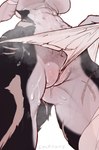 abs anthro athletic athletic_anthro athletic_female bandage belly big_breasts black_body black_fur bodily_fluids breasts butt chest_scar clothed clothing clothing_pull cooling_off countershade_torso countershading crotch_tuft dripping exhibitionism exposed female fluffy fluffy_tail fur genital_fluids genitals glistening glistening_body grey_body grey_fur heat_(temperature) holding_breast huge_breasts leaking leg_scar low-angle_view messy multicolored_body multicolored_fur muscular musk musk_clouds navel panties panty_pull partially_clothed presenting presenting_pussy pubes pubes_exposed pussy pussy_floss pussy_juice_drip pussy_juice_leaking pussy_juice_string scar scars_all_over simple_background solo steam sweat sweatdrop sweaty_abs sweaty_body sweaty_breasts sweaty_genitalia sweaty_legs sweaty_thighs tail thick_thighs tuft two_tone_body two_tone_fur under_boob underwear underwear_pull vaginal_fluids wet white_background white_body white_fur worm's-eye_view wrappings x_scar sackrany blizzard_entertainment mythology warcraft lakaiger canid canine canis mammal mythological_canine mythological_creature werecanid werecanine werecreature werewolf wolf worgen 2025 hi_res signature