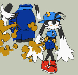 anthro big_butt big_ears black_body black_ears black_fur black_tail blue_bottomwear blue_clothing blue_shorts blue_topwear blush bodily_fluids bottomwear brown_fart_cloud butt cheek_tuft close-up clothed clothed_anthro clothed_male clothing dipstick_tail facial_tuft fart fart_cloud feces femboy fingers flying_sweatdrops footwear front_view fur gloves grey_background handwear knock-kneed long_ears male male_farting male_pooping markings mouth_closed multicolored_body multicolored_clothing multicolored_ears multicolored_footwear multicolored_fur multicolored_shoes pigeon_toed pooping rear_view red_clothing red_footwear red_shoes shart shoes shorts simple_background soiling solo standing sweat sweatdrop tail tail_markings topwear tuft two_tone_body two_tone_clothing two_tone_ears two_tone_footwear two_tone_fur two_tone_shoes two_tone_tail white_body white_clothing white_ears white_footwear white_fur white_shoes white_tail white_tail_tip wide_eyed yellow_clothing yellow_eyes yellow_gloves yellow_handwear young young_anthro young_male zipper usagaijin bandai_namco klonoa_(series) klonoa domestic_cat felid feline felis mammal 2020 digital_media_(artwork) pixel_(artwork)