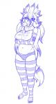 aged_up anthro anthrofied barefoot biped camel_toe clothed clothing feet female humanoid_feet inverted_nipples legwear nipple_piercing nipples panties partially_clothed piercing plantigrade pokemorph shirt slightly_chubby solo stockings tank_top topwear underwear tanukiarts nintendo pokemon april_netvor_(character) fan_character canid canine generation_5_pokemon mammal pokemon_(species) zoroark blue_and_white hi_res monochrome