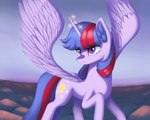 cutie_mark feathers female feral hair horn multicolored_hair purple_body purple_feathers solo two_tone_hair wings mrscroup friendship_is_magic hasbro my_little_pony mythology twilight_sparkle_(mlp) equid equine mammal mythological_creature mythological_equine winged_unicorn hi_res