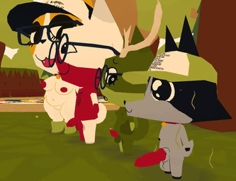 age_difference anatomically_correct anatomically_correct_genitalia anatomically_correct_penis animal_genitalia animal_penis anthro antlers balls big_penis breasts canine_genitalia canine_penis clothing collar cute_fangs eyelashes eyewear eyewear_only fangs feline_genitalia feline_penis female female_anthro genitals glasses glasses_only group gynomorph hat hat_only headgear headgear_only headwear headwear_only horn intersex knot knotted_penis larger_female larger_gynomorph larger_intersex larger_male looking_aside looking_at_another looking_at_another's_penis looking_at_genitalia looking_at_penis male male_anthro medium_breasts mostly_nude nipples nude older_female older_male open_mouth open_smile outdoor_nudity outside penile_spines penis public public_nudity sheath size_difference slightly_chubby slightly_chubby_anthro slightly_chubby_female small_breasts small_but_hung smaller_gynomorph smaller_intersex smaller_male smile standing stench_lines teeth text wearing_glasses young young_anthro young_but_hung young_male younger_anthro younger_male mintii webfishing ambient_arthropod ambient_fly ambient_insect canid canine canis domestic_cat domestic_dog felid feline felis mammal digital_media_(artwork) draw_over english_text