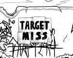 2018 5:4 black_and_white cloud comic english_text graffiti monochrome outside pokehidden sun target_miss text title zero_pictured