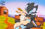 2021 absurd_res accessory alli_the_luxray anus balls cowgirl_position detailed_background dipstick_ears dipstick_tail duo ear_markings ear_piercing ear_ring eevee exhibitionism eyes_closed fan_character female female_penetrated feral from_front_position fur garruuk generation_1_pokemon generation_4_pokemon genitals hair_accessory hairclip hi_res leg_markings looking_at_viewer luxray male male/female male_on_bottom male_penetrating markings multicolored_ears multicolored_tail neck_tuft nintendo on_bottom on_top open_mouth outside penetration penile penile_penetration penis penis_in_pussy piercing pink_eyes pokemon pokemon_(species) public public_sex ring_piercing sex socks_(marking) tail tail_markings tuft vaginal vaginal_penetration vivi_(vivee) watermark
