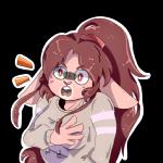 angry blush brown_hair clothing ears_down fluffy freckles fur hair hand_on_chest heart_nose heart_symbol heterochromia long_hair open_mouth pink_body pink_eyes pink_fur pivoted_ears ponytail shaded_face shocked simple_background solo surprise sweater teeth topwear transparent_background yellow_eyes freda_b nintendo pokemon cinnamon_(sinamuna) chinchilla chinchillid generation_5_pokemon mammal minccino pokemon_(species) rodent 1:1 alpha_channel