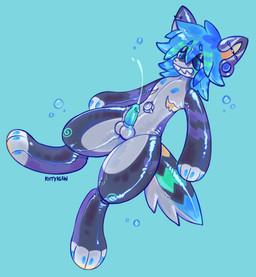 air_inflation anthro blue_eyes bodily_fluids bubble crossgender cum ejaculation ftm_crossgender genital_fluids genitals glistening glistening_body hands-free inflatable inflation male penis pool_toy smooth_skin solo teeth kvttyklaw animate_inanimate canid canine canis domestic_dog living_inflatable mammal toy_dog absurd_res hi_res trans_(lore) trans_man_(lore)