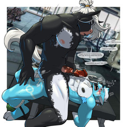 abs anal anal_penetration animal_genitalia animal_penis anthro anthro_on_anthro anthro_on_bottom anthro_on_top anthro_penetrated anthro_penetrating anthro_penetrating_anthro areola armpit_hair balls bareback biceps big_muscles big_penis blue_body blue_fur blush bodily_fluids body_hair border bound breath butt claws clothing cowgirl_position cum cum_in_ass cum_inside cum_on_butt cum_on_chest cum_on_face cum_on_partner cumshot dialogue dominant duo dutch_angle ejaculation emanata equine_genitalia equine_penis erection exercise eyebrows from_front_position fur genital_fluids genitals gym hair hair_bun hung_bottom inside jockstrap jockstrap_around_ankle looking_pleasured lying male male/male male_on_bottom male_on_top male_penetrated male_penetrating male_penetrating_male masturbation medial_ring motion_lines muscular muscular_anthro muscular_bottom muscular_dom muscular_male muscular_sub muscular_top narrowed_eyes nipples nude on_back on_bottom on_top open_mouth orgasm pecs penetration penile penile_masturbation penile_penetration penis penis_in_ass photo_background power_bottom profanity public public_sex restrained sex sexercise sitting sound_effects submissive sweat text tuft underwear weight_bench white_body white_border white_fur sinningfox nidruth steelfire canid canine equid equine horse mammal 1:1 2025 digital_media_(artwork) english_text hi_res photography_(artwork)