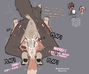 age_difference anal_fluids anthro anthro_on_anthro anthro_penetrated anthro_penetrating anthro_penetrating_anthro anus balls black_pawpads bodily_fluids brown_body brown_fur butt clothed clothing countershading cum cum_from_vagina cum_in_vagina cum_inside dipstick_ears dipstick_tail dominant dominant_male duo ear_markings explicitly_stated_nonconsent eyewear feet female female_penetrated forced from_front_position fur genital_fluids genitals glasses hair imminent_sex larger_male leaking_cum loli male male/female male_penetrating male_penetrating_female markings mating_press multicolored_ears nude older_male onomatopoeia pawpads penetration penile penile_penetration penis penis_in_vagina perineum pink_hair pink_pawpads rape rear_view sex size_difference smaller_female sound_effects student submissive submissive_female sweat tail tail_markings teacher teacher_and_student text toes vaginal vaginal_fluids vaginal_penetration wearing_glasses x_anus young young_anthro young_female young_penetrated younger_female younger_penetrated cameohasdied uohhhhhhhhh! momo_(dagasi) canid canine fox mammal english_text hi_res