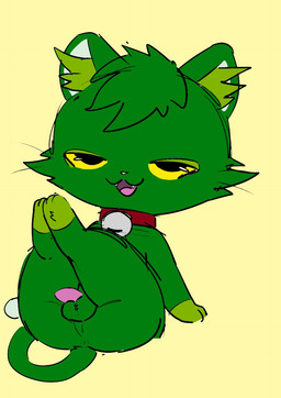 anthro anus balls bedroom_eyes bell bell_collar big_butt butt chibi collar collar_only cute_fangs fangs feet fur genitals legs_up looking_at_viewer male narrowed_eyes nude open_mouth open_smile penis presenting presenting_hindquarters seductive simple_background smile solo tail teeth thick_thighs drugolld marlow_(neochlorine) domestic_cat felid feline felis mammal digital_media_(artwork) hi_res