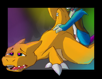 3_fingers anthro blue_body blue_fur claws duo effects fingers fur genitals gradient_background male male/male open_mouth orange_body penis simple_background sirunfurr mythology nintendo pokemon sega sonic_the_hedgehog_(series) fan_character sirun charizard dragon generation_1_pokemon mythological_creature mythological_scalie pokemon_(species) reptile scalie hi_res