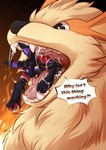 anthro bodily_fluids duo eating feral interspecies male male/male pokephilia saliva saliva_string swallowing teeth tongue vore shunya nintendo pokemon arcanine canid canine eeveelution generation_1_pokemon generation_2_pokemon mammal pokemon_(species) umbreon absurd_res hi_res