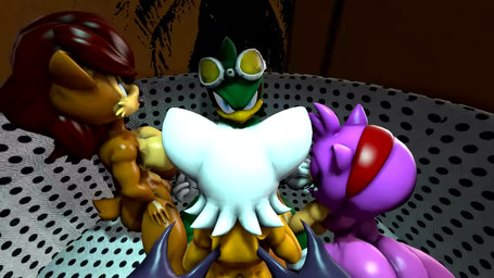 anthro anthro_on_anthro anthro_penetrated anthro_penetrating anthro_penetrating_anthro anthrofied big_breasts big_butt bouncing_breasts breast_play breasts butt female female_penetrated finger_fetish finger_in_mouth finger_play finger_suck fingering fingering_partner fingers group harem huge_breasts male male/female male_penetrating male_penetrating_female nude oral oral_penetration penetration penile penile_penetration sex sucking titfuck darksorm kabalmystic_(modeler) archie_comics sega sonic_riders sonic_the_hedgehog_(archie) sonic_the_hedgehog_(comics) sonic_the_hedgehog_(series) amy_rose jet_the_hawk rouge_the_bat sally_acorn accipitrid accipitriform avian bat bird chipmunk eulipotyphlan ground_squirrel hedgehog mammal rodent sciurid 16:9 2016 3d_(artwork) 3d_animation animated digital_media_(artwork) loop no_sound short_playtime source_filmmaker_(artwork) video widescreen