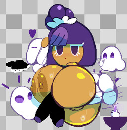 anal anal_penetration areola big_breasts blush breasts cookie female food genitals glistening glistening_body group hair heart_symbol huge_breasts huge_thighs male male/female nipples nude penetration purple_hair short_hair shortstack simple_background size_difference thick_thighs vulva wide_hips cubesmolly cookie_run devsisters blackberry_cookie cookie_(cookie_run) cookie_humanoid food_creature food_humanoid ghost humanoid spirit hi_res