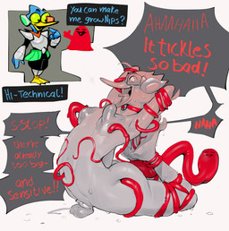 anthro areola armor asphyxiation bdsm beak begging big_areola big_nipples bodily_fluids body_modification bondage bound chastity_cage chastity_device choking cum erect_nipples feet genital_fluids growth helpless huge_areola huge_nipples hysterical_laughter instant_regret laugh male male/male navel navel_fetish navel_penetration nipple_fetish nipple_growth nipple_penetration nipple_play nipples non-mammal_nipples open_mouth penetration restrained restraints scouter sex size_difference submissive submissive_male sweat sweatdrop tears text thick_thighs tickle_fetish tickle_torture tickling tickling_armpits tickling_belly tickling_feet tongue young conditional_dnp kinkykong deltarune undertale_(series) berdly nubert avian bird absurd_res hi_res