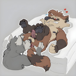 4_toes anal angry anthro anus balls brown_body brown_fur butt curling_toes duo embarrassed feet fur genitals grey_body grey_fur humanoid_genitalia humanoid_penis male male/male male_rimming_male mismatched_genitalia mismatched_humanoid_penis mismatched_penis nipples oral paws penis red_eyes rimming sex spreading toes creakyfox guardians_of_the_galaxy marvel marvel_rivals rocket_raccoon canid canine canis mammal procyonid raccoon wolf hi_res