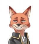 anthro clothed clothing fur male orange_body orange_fur simple_background smile solo white_background bei_ju_luoxuan_wan disney gintama zootopia nick_wilde okita_sougo canid canine fox mammal red_fox true_fox 2016 digital_media_(artwork) low_res