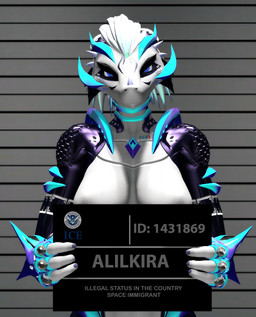 anthro black_body black_scales blue_body blue_eyes blue_scales breasts cybernetics female female_anthro hair horn looking_at_viewer machine multicolored_body multicolored_scales scales simple_background solo text white_body white_hair white_scales sfmex_studios warfaremachine_(modeler) cassie_alilkira warfare_alilkira alien android biyemorph cyborg robot scalie 2026 3d_(artwork) digital_media_(artwork) hi_res widescreen