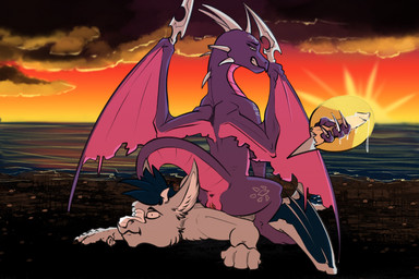anthro anthro_on_feral anus beach bestiality bodily_fluids butt claws dominant dominant_female dominant_feral dripping duo erection feet female female_feral feral genital_fluids genitals hair half-closed_eyes hand_on_penis handjob horn humanoid_genitalia humanoid_penis leaking_precum lying male male/female male_anthro membrane_(anatomy) membranous_wings narrowed_eyes nude on_front outside penile penis precum precum_drip seductive sex sitting sitting_on_another sky smile sunset tail toes vulva water wings zafara_(artist) activision mythology spyro_the_dragon cynder dragon mythological_creature mythological_scalie scalie winged_dragon colored digital_drawing_(artwork) digital_media_(artwork) hi_res