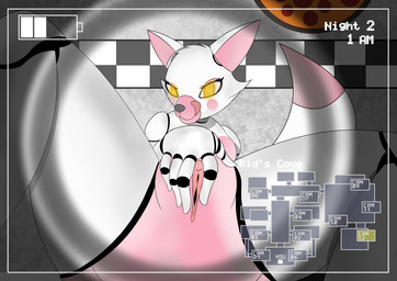 5_fingers anthro battery black_body camera_view dipstick_tail female fingers first_person_view food fur gameplay_mechanics genitals glowing glowing_eyes grey_nose hand_on_vulva head_tuft inside licking licking_lips licking_own_lips looking_at_viewer low-angle_view lying machine markings multicolored_body multicolored_tail nude number on_back pink_body pink_tail pink_tongue pink_vulva pizza self_lick snout solo spread_legs spreading tail tail_markings text tongue tongue_out tuft two_tone_tail vulva white_body white_fur white_hands white_tail yellow_eyes poisonsneksoffie five_nights_at_freddy's five_nights_at_freddy's_2 scottgames mangle_(fnaf) animatronic canid canine fox mammal robot 2020 colored digital_drawing_(artwork) digital_media_(artwork) english_text shaded