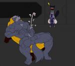 abs anthro anus balls being_watched biceps big_muscles black_nose blush butt canine chest_tuft claws clenched_teeth cum cumshot erection fangs feline fur gay grey_fur grey_hair grey_nipples grey_penis hair humanoid_penis kyuuhari lying male mammal masturbation muscles nintendo nipple_pinch nipples nude on_back orgasm panther pecs penis pose presenting presenting_hindquarters pubes reclining ryudragnier sheath solo spread_legs spreading star_fox teeth toe_claws toned tuft vein video_games wolf wolf_o'donnell
Rating: Explicit
Score: 11
User: darkfurr
Date: March 20, 2014