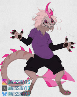 anthro black_bottomwear black_clothing bottomwear clothed clothing fully_clothed fur grey_legs grey_tail happy horn pawpads paws pose purple_clothing purple_topwear shirt shorts smile solo spiked_tail spikes spikes_(anatomy) tail teeth topwear whiskers vissiny15 disney mythology raya_and_the_last_dragon vissiny_(vissiny15) dragon eastern_dragon furred_dragon furred_scalie mythological_creature mythological_scalie scalie absurd_res full-length_portrait hi_res portrait