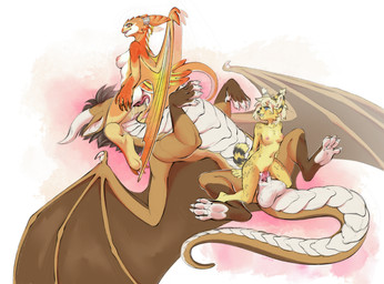 4_toes 5_fingers animal_genitalia anthro anthro_on_feral anthro_penetrated anus areola arm_tuft balls bestiality big_balls blue_eyes blush bodily_fluids breasts brown_body brown_hair brown_mane brown_scales claws cum cum_drip cum_in_vagina cum_inside cum_on_balls cum_on_penis cum_on_self cunnilingus deep_cunnilingus digitigrade dripping drooling drooling_tongue ear_tuft ejaculation elbow_tuft exposed eye_contact feet female feral feral_penetrating feral_penetrating_anthro finger_claws fingers forearms frill_(anatomy) fur genital_fluids genitals gloves_(marking) group group_sex hair head_crest head_frill horn leg_markings looking_at_another lying male male/female male_feral mane mane_hair manly markings membrane_(anatomy) membranous_frill membranous_wings multicolored_body multicolored_skin muscular narrowed_eyes nipples on_back open_mouth oral orange_body orange_hands orange_legs pawpads penetration penis presenting presenting_balls presenting_sheath raised_arm saliva saliva_on_tongue saliva_on_vulva saliva_string scales sex sheath simple_background smile socks_(marking) spots standing striped_ears striped_markings striped_tail stripes tail tail_markings teeth threesome toe_claws toes tongue_penetration trio tuft two_tone_body two_tone_skin vaginal vaginal_fluids vaginal_penetration vulva white_background white_chest white_horn white_inner_ear wings yellow_body yellow_fur gimka dreamworks european_mythology how_to_train_your_dragon mythology gim_(gimka) lunak solena_(character) dragon felid feline fury_(httyd) lynx mammal mythological_creature mythological_scalie night_fury reptile scalie western_dragon 2025 absurd_res hi_res
