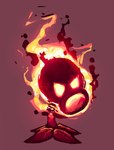 angry female fire flaming flaming_body front_view not_furry orange_eyes plant red_background red_body simple_background siphon_(anatomy) solo leafysky22 electronic_arts plants_vs._zombies popcap_games elemental_creature fire_peashooter_(pvz) flora_fauna peashooter_(pvz) 2024 colored digital_media_(artwork) hi_res shaded