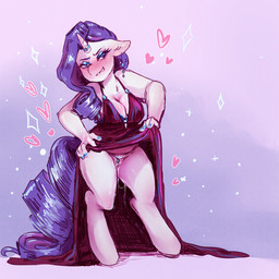 1_horn 5_fingers anthro anthrofied aroused big_breasts biped bite biting_lip biting_own_lip blue_bra blue_clothing blue_eyes blue_eyeshadow blue_fingernails blue_nails blue_underwear blush blush_lines bodily_fluids bra breasts cleavage clothed clothed_anthro clothed_female clothing clothing_lift colored_nails dress dress_lift ear_piercing ears_down eyebrows eyelashes eyeshadow female female_anthro fingernails fingers flashing flashing_pussy fur genital_fluids genitals hair heart_symbol hooves horn horn_jewelry horn_ring humanoid_hands jewelry lace_bra lips long_hair looking_at_viewer makeup nails piercing pivoted_ears pupils purple_eyebrows purple_hair purple_tail pussy_floss red_clothing red_dress ring_(jewelry) self_bite snout solo sparkles standing tail thong underwear unguligrade unicorn_horn vaginal_fluids vaginal_fluids_on_leg vaginal_fluids_on_vulva vulva white_body white_clothing white_ears white_fur white_horn white_thong white_underwear currentlytr_ash friendship_is_magic hasbro my_little_pony mythology rarity_(mlp) equid equine mammal mythological_creature mythological_equine unicorn 1:1 absurd_res hi_res