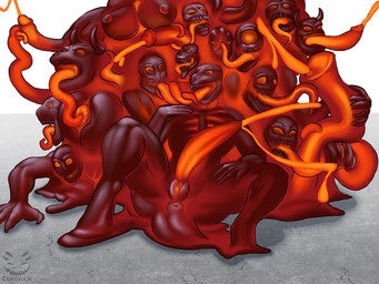 11_heads anal anal_masturbation anthro anus autopenetration autorimming big_anus bodily_fluids body_horror bone breasts cracked_ground cracks cum cumshot ejaculation flared_penis genital_fluids genitals glowing glowing_body glowing_cum glowing_eyes glowing_genitalia group herm huge_anus humanoid_genitalia humanoid_penis hyper hyper_anus intersex maleherm masturbation melting merge_transformation merging multi_anus multi_genitalia multi_head multi_penis muscular muscular_intersex muscular_maleherm nightmare_fuel oral oral_masturbation penetration penis penis_tentacles penis_tongue rimming sex skull skull_head slime snout tentacle_mouth tentacle_penetration tentacles transformation unusual_anatomy unusual_bodily_fluids unusual_cum unusual_genital_fluids unusual_genitalia_placement unusual_penis_placement vulva what corinoch_(artist) goo_creature oblex 4:3 hi_res