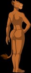 5_toes anthro anthrofied breasts butt feet female humanoid_feet plantigrade rear_view simple_background solo tail toes transparent_background sparksstars disney the_lion_king sarabi_(the_lion_king) felid lion mammal pantherine absurd_res alpha_channel hi_res