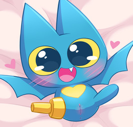 amputee anthro anus blush disability female genitals happy lying on_back open_mouth pegleg solo spreading vulva wings young young_anthro young_female driosawm cartoon_network mao_mao:_heroes_of_pure_heart adorabat bat mammal hi_res