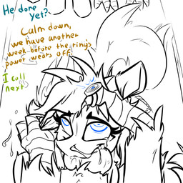 ambiguous_gender beak being_watched blue_text bodily_fluids brown_text cum cum_from_nose cum_in_mouth cum_in_nose cum_inside cum_on_ground cum_on_penis cutie_mark deep_throat dialogue duo ear_grab ear_pull erection faceless_character faceless_male feathered_wings feathers fellatio female first_person_view forced forced_oral genital_fluids genitals green_text half-closed_eyes hand_on_another's_head hand_on_ear hand_on_head head_grab hypnosis interspecies knot looking_at_another male mind_control narrowed_eyes oral oral_penetration penetration penile penile_penetration penis rape sex simple_background solo_focus tears text vein white_background wings ralek hasbro my_little_pony mythology fan_character silvia_windmane avian gryphon mammal mythological_avian mythological_creature 1:1 2015 english_text hi_res monochrome