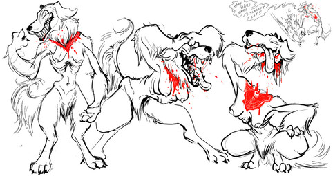 anthro blood bodily_fluids decapitation detachable detachable_head digitigrade female gore headless holding_own_head smile solo sprech4 asian_mythology east_asian_mythology japanese_mythology mythology inugami yokai