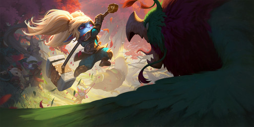 action_pose ambiguous_gender armor beak blonde_hair blue_body boots clothing day detailed_background female feral footwear group hair hammer holding_hammer holding_object holding_tool humanoid_pointy_ears jumping male open_mouth outside pink_eyes plant pointy_ears pose shoes size_difference tools tree dao_trong_le league_of_legends legends_of_runeterra riot_games tencent poppy_(lol) avian bird yordle 2:1 digital_media_(artwork) hi_res official_art