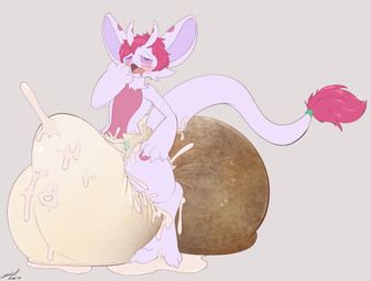 albino anthro big_diaper blush bodily_fluids cum cum_in_diaper cum_leaking_out diaper erection erection_in_diaper feces genital_fluids huge_diaper hyper_diaper male open_mouth pooping soiled soiled_diaper soiling soiling_diaper solo unclean_diaper used_diaper using_diaper steelshark guji_(ble) hybrid hi_res