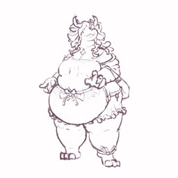 2_horns 3_toes 4_fingers anthro barefoot big_breasts breasts cleavage clothed clothed_anthro clothed_female clothing cross cross_necklace ear_piercing ear_ring feet female female_anthro fingers floppy_ears horn inverted_cross jewelry necklace obese obese_anthro obese_female overweight overweight_anthro overweight_female piercing ring_piercing snout solo toes miluinaoxie mythology dragon mythological_creature mythological_scalie scalie 1:1 2022 black_and_white hi_res monochrome unfinished