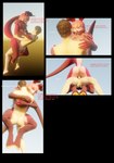 anthro balls big_breasts bodily_fluids breasts butt claws dialogue dominant dominant_female duo erection feet female fur genitals hair hooves looking_at_viewer male male/female maradorukolorukalai nude nude_female penetration penile penile_penetration penis pussy red_body red_hair sex simple_background submissive submissive_male tail text tongue toy vaginal yellow_eyes gunmouth warfaremachine_(modeler) dorukolorukalai human mammal 3d_(artwork) absurd_res comic digital_media_(artwork) english_text hi_res