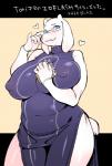 5_fingers abstract_background anthro belly big_breasts blue_eyes blush breasts clothed clothing dress eyewear female fingers front_view fur glasses huge_breasts looking_at_viewer mature_anthro mature_female navel nipple_outline simple_background slightly_chubby solo standing white_body white_fur wide_hipped_female wide_hips nam undertale undertale_(series) toriel boss_monster_(undertale) bovid caprine mammal portrait three-quarter_portrait