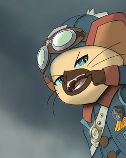 angry anthro badge clothed clothing evil_face eyewear glasses male open_mouth royalty solo pixmeer capcom mairimashita!_iruma-kun monster_hunter monster_hunter_stories_3:_twisted_reflection welcome_to_demon_school!_iruma-kun rudy_(monster_hunter) domestic_cat felid feline felis felyne lynian mammal palico hi_res