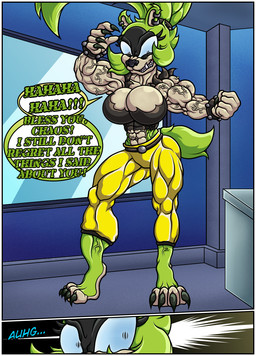 abs anthro biped claws clothing ear_piercing feet female female_anthro growth hair hyper macro muscular nude outline pecs piercing ring ritus solo teeth text toes transformation trapezius vein morkzaytf9 idw_publishing sega sonic_the_hedgehog_(comics) sonic_the_hedgehog_(idw) sonic_the_hedgehog_(series) surge_the_tenrec afrosoricid mammal tenrec hi_res