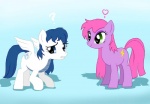 alternate_species duo equid equine female feral friendship_is_magic hasbro heart_symbol horse mammal my_little_pony ponification pony question_mark redflare500 tail