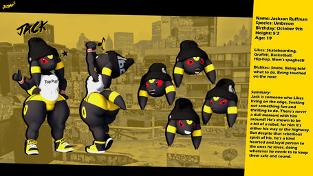 5_fingers anthro athletic_wear beanie big_butt black_beanie black_clothing black_coded black_hat black_headwear bottomwear bulge butt clothed clothed_anthro clothed_male clothing ears_down femboy fingers footwear front_view fur gesture gym_bottomwear gym_shorts hand_gesture hat headgear headwear hotpants male multicolored_body multicolored_ears multicolored_fur pivoted_ears pokemorph rear_view red_sclera shirt shoes shorts simple_background sneakers solo standing stated_age stated_height stated_species tail tank_top text text_on_clothing text_on_shirt text_on_topwear thick_thighs thumbs_up topwear two_tone_body two_tone_ears two_tone_fur two_tone_tail white_clothing white_shirt white_tank_top white_topwear wide_hips wristband yellow_background yellow_bottomwear yellow_clothing yellow_footwear yellow_hotpants yellow_shoes yellow_shorts yellow_sneakers imdajasperbaby nintendo pokemon jack_(imdajasperbaby) eeveelution generation_2_pokemon pokemon_(species) umbreon 3d_(artwork) absurd_res artist_name character_name digital_media_(artwork) english_text hi_res model_sheet multiple_images signature