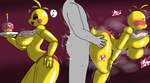 ambiguous_penetration anthro biped black_sclera blush bodily_fluids breasts duo female heart_symbol machine male male/female penetration sex side_view simple_background sweat white_eyes yellow_body enigi09 five_nights_at_freddy's five_nights_at_freddy's_2 scottgames anon toy_chica_(fnaf) animatronic avian bird chicken galliform gallus_(genus) human mammal phasianid robot 2023 digital_media_(artwork) hi_res