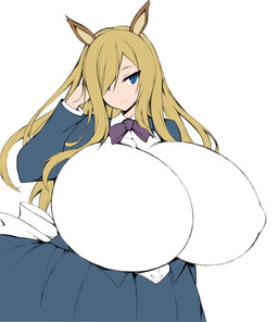 big_breasts blonde_hair blue_eyes breasts clothed clothed_taur clothing dress female hair hair_over_eye horse_ears huge_breasts long_hair noblewoman ribbons simple_background solo standing fluffy2sphere european_mythology greek_mythology mythology estelle_bellegarde centaur equid equid_taur humanoid_taur mammal mammal_taur taur flat_colors hi_res