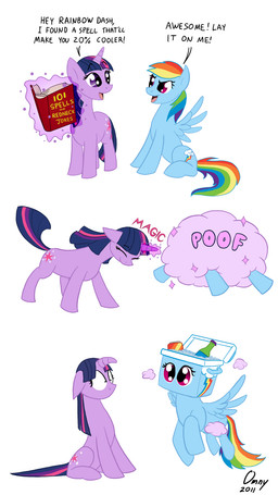 blue_body blue_feathers blue_fur book bottle can container cutie_mark dialogue duo feathered_wings feathers female feral fur hair horn humor ice levitation magic multicolored_hair multicolored_tail pun purple_body purple_eyes purple_fur purple_hair rainbow_hair rainbow_tail simple_background smoke tail text two_tone_hair visual_pun what_has_magic_done white_background wings omny87 20_percent_cooler friendship_is_magic hasbro my_little_pony mythology rainbow_dash_(mlp) twilight_sparkle_(mlp) equid equine mammal mythological_creature mythological_equine pegasus unicorn comic english_text hi_res